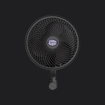 Grow Tent Clip Fan 6”, EC Motor, Smart Control, Powerful Oscillating Fan, Black