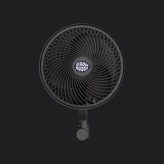 Grow Tent Clip Fan 6”, EC Motor, Smart Control, Powerful Oscillating Fan, Black