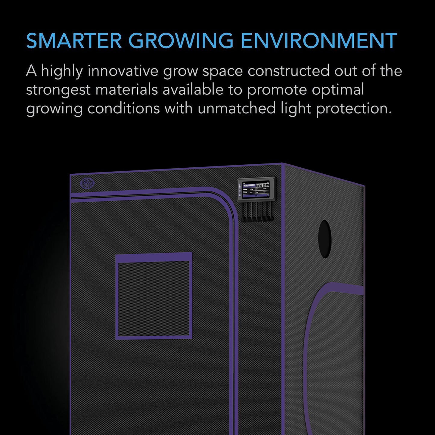 Growbody  48''*48''*80'' (4×4) 1680D Indoor Grow Tent: Hydroponic, Climate Control, Optimal Growth