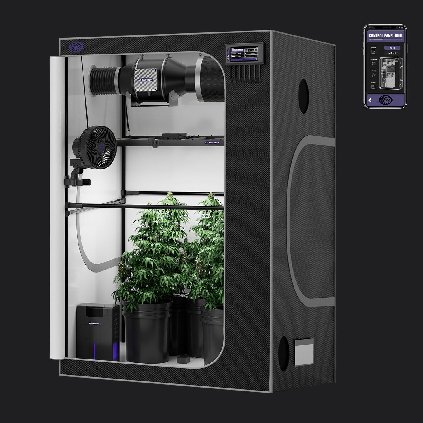 Growbuddy Growtent Complete Kit 4*2