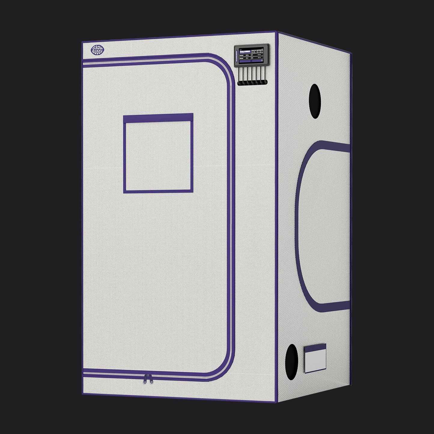 Growbody  48''*48''*80'' (4×4) 1680D Indoor Grow Tent: Hydroponic, Climate Control, Optimal Growth