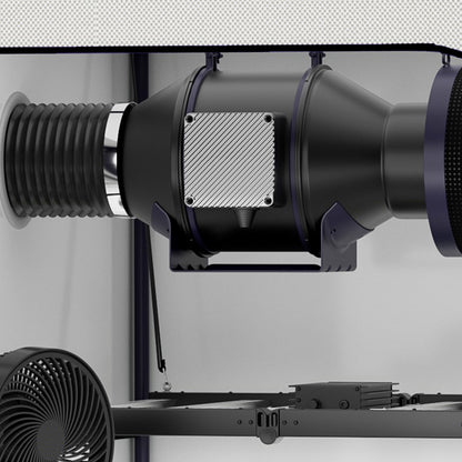 GB duct fan pro4, Quiet Inline Duct Fan System with Temperature Humidity VPD Controller, 4-Inch