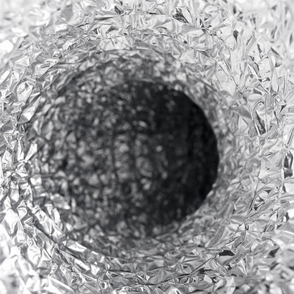 4/6inch flexible aluminum duct, heavy-duty 4-layer protection, 25 feet long, suitable for heating, cooling, ventilation and exhaust scenarios